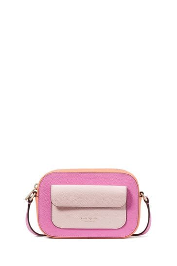 kate spade new york Small Pink Leather Pouch Cross-Body Bag