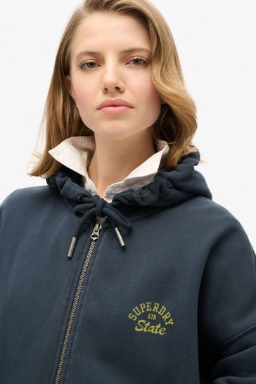 Superdry blue hoodie shop