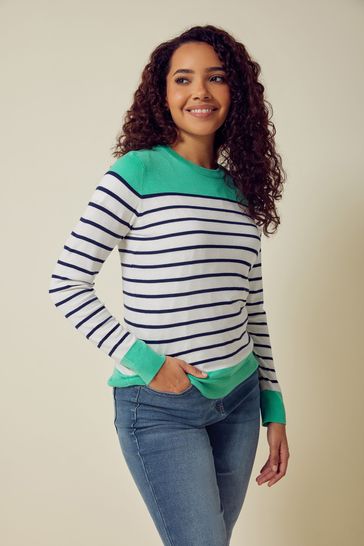 Buy M Co Green Striped Jumper from Next Bahrain