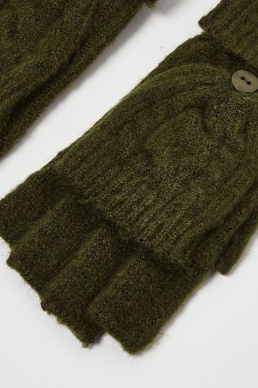 Olive fingerless gloves on sale