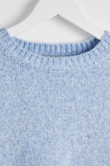 Blue shop wooly jumper