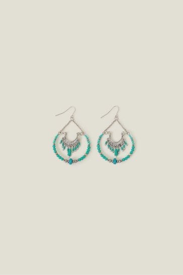 White fan new arrivals earrings