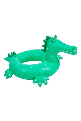 Sunnylife Multi Green Croc Pool Ring Float