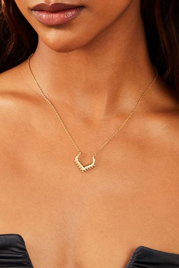 V pendant gold top