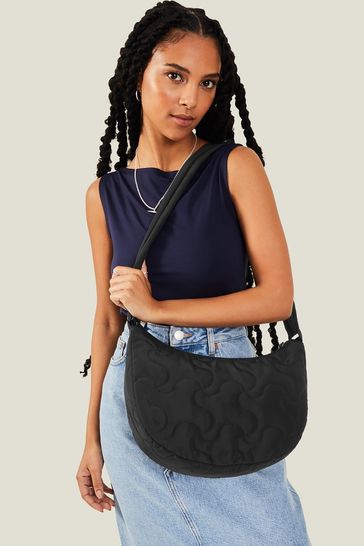 Accessorize Back Large Quilted Cross-Body Bag