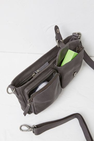 Buy Fat Face Grey The Lara Utility Crossbody Bag from Next Luxembourg