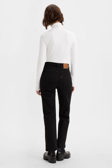 Buy Levi s Black Sprout Ribcage Straight Ankle Jeans from Next Netherlands