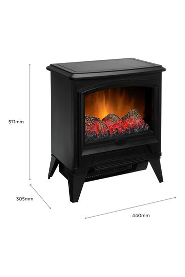 Buy Dimplex Black Casper Electric Optiflame Stove Fireplace from the Next  UK online shop