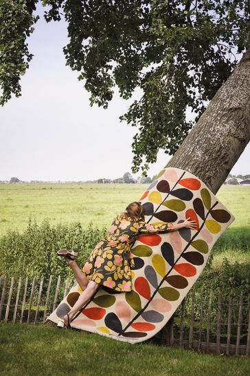 Buy Orla Kiely Cream Classic Multi Stem Rug from Next Luxembourg