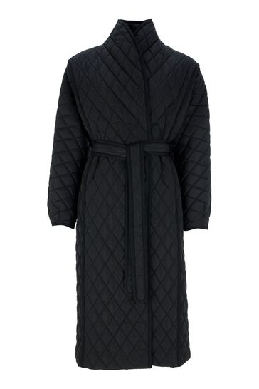 Quilted on sale wrap coat