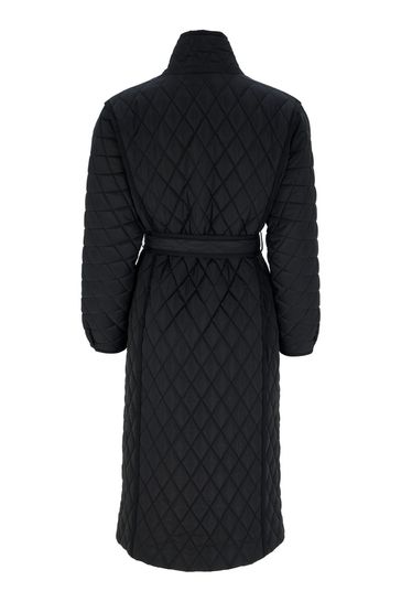Velvet quilted clearance coat