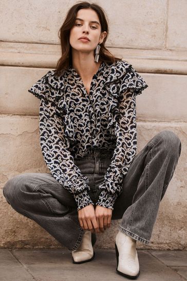 Mint velvet best sale animal print blouse