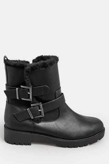 Wide biker boots top