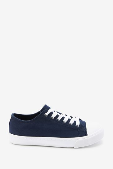 Blue canvas sales pumps