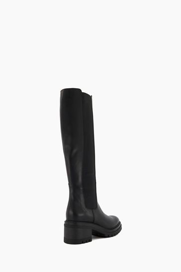 Buy Dune London Tesa High Leg Chelsea Black Boots from Next Lithuania