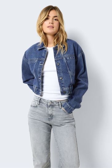 NOISY MAY Blue Relaxed Fit Denim Jacket