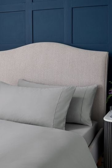 Buy Silver Grey 300 Thread Count Collection Luxe King Size 100 Cotton Pillowcases Set of 2 from Next Bahrain