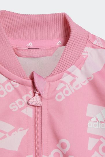 Buy adidas Pink White Kids Sportswear Essentials All Over Printed