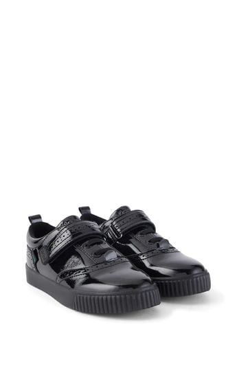 Black patent cheap trainers mens