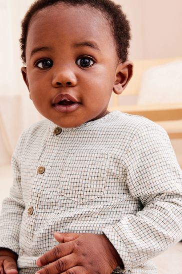 Buy Brown Check Shirt And Corduroy Trousers Baby 2 Piece Set
