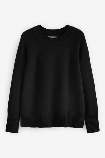 Black online wool jumper
