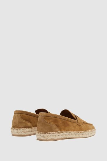 Buy Reiss Tan Espadrille Suede Summer Shoes from Next Hungary