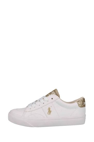 Childrens gold trainers on sale