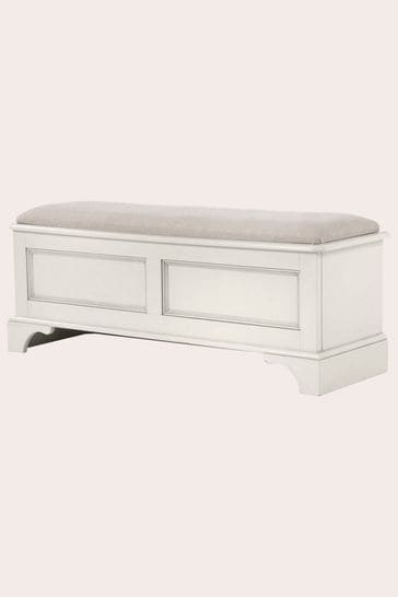 Buy Laura Ashley Dove Grey Clifton Blanket Box from Next Ireland