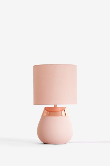 Bedside lamps store rose gold