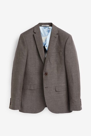 Slim Fit Joules Wool Linen Suit Jacket