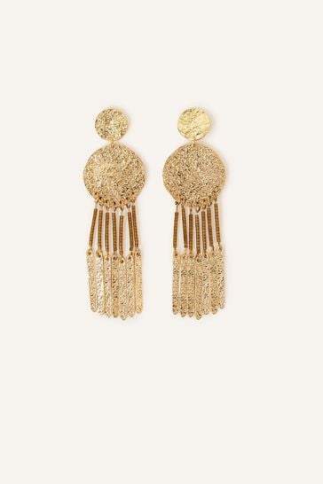 Gold metal deals tassel earrings