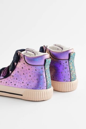 Purple sparkly trainers sales