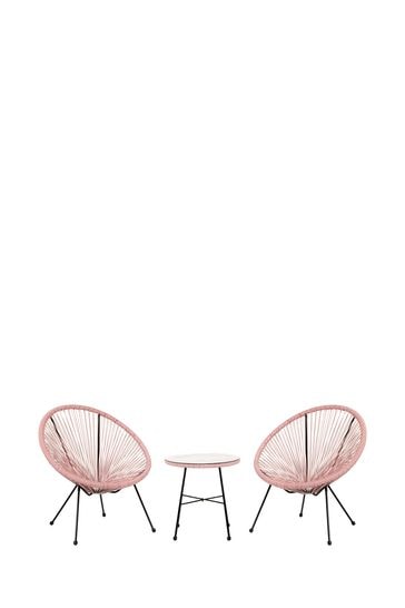 Rose gold store bistro set