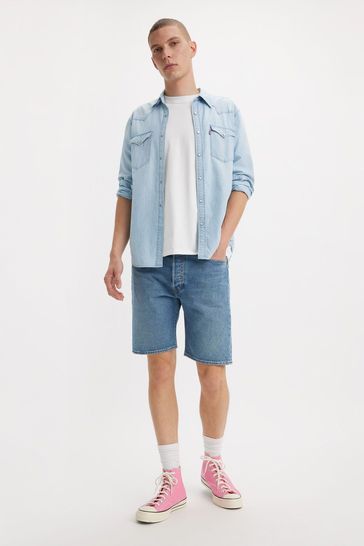 Levis 501 short long top