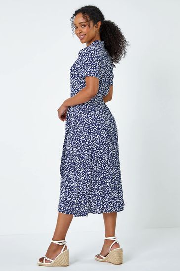 Ditsy shirt dress top