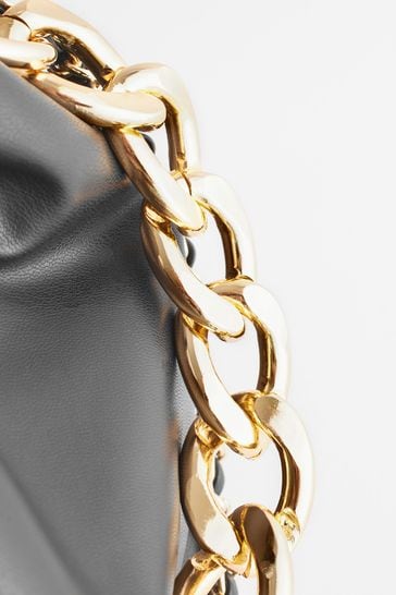 Mango black hotsell bag gold chain