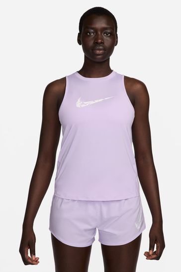 Buy Nike Purple Dri FIT One Swoosh Running Tank Top from Next Croatia