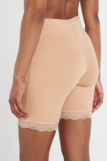 Buy Nude Cotton Blend Anti-Chafe Shorts 2 Pack from Next USA