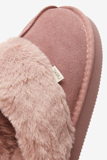 Buy Suede Mule Slippers from Next USA