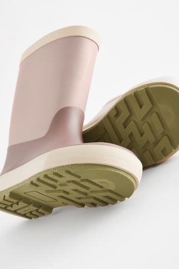 Buy Purple Colourblock Wellies from Next Netherlands