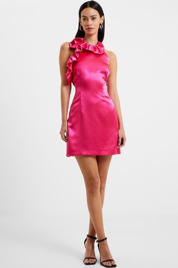 Buy French Connection Pink Adora Satin Dress from Next Luxembourg