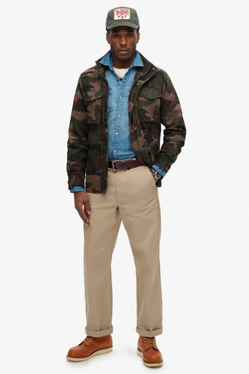 Buy Superdry Troops Camo Green 100 Cotton Rookie Military Jacket from Next Poland