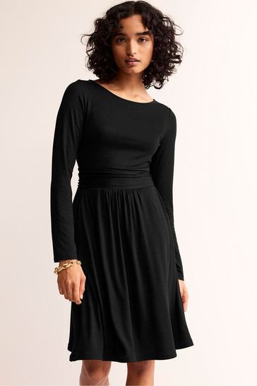 Buy Boden Dark Black Abigail Jersey Dress from Next Poland