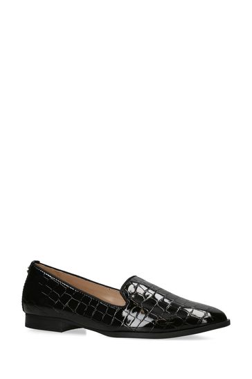 Carvela black shop patent loafers