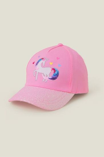 Accessorize Pink Unicorn Baseball Cap