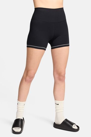 Buy Nike Black One High Waisted 5 Cycling Shorts from Next Cyprus