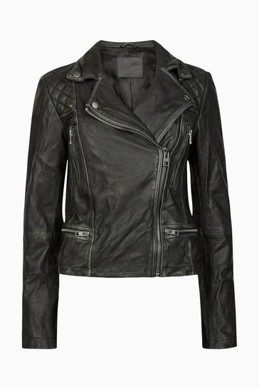 Allsaints cargo leather biker jacket shop