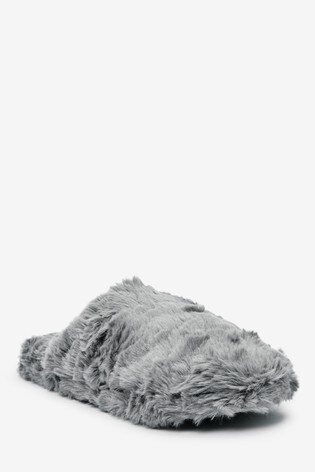 faux mule slippers