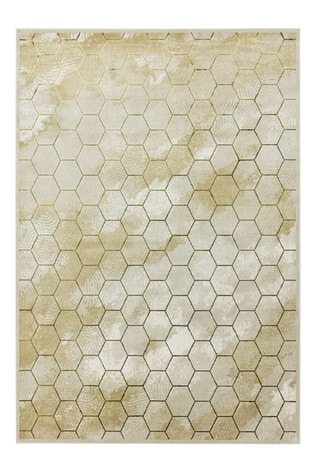 Asiatic Rugs Gold Quantam Honeycomb Rug