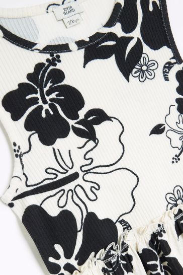Buy River Island Girls Cream Mono Hybrid Dress from Next Ireland